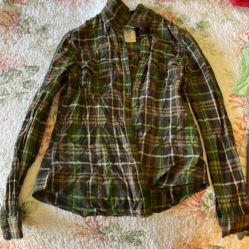 Plaid button up